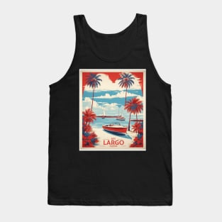 Key Largo Florida United States of America Tourism Vintage Poster Tank Top